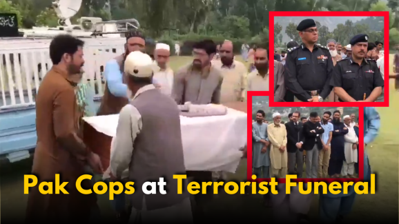 Pakistani Police Seen at Yaqub Mughal’s Funeral