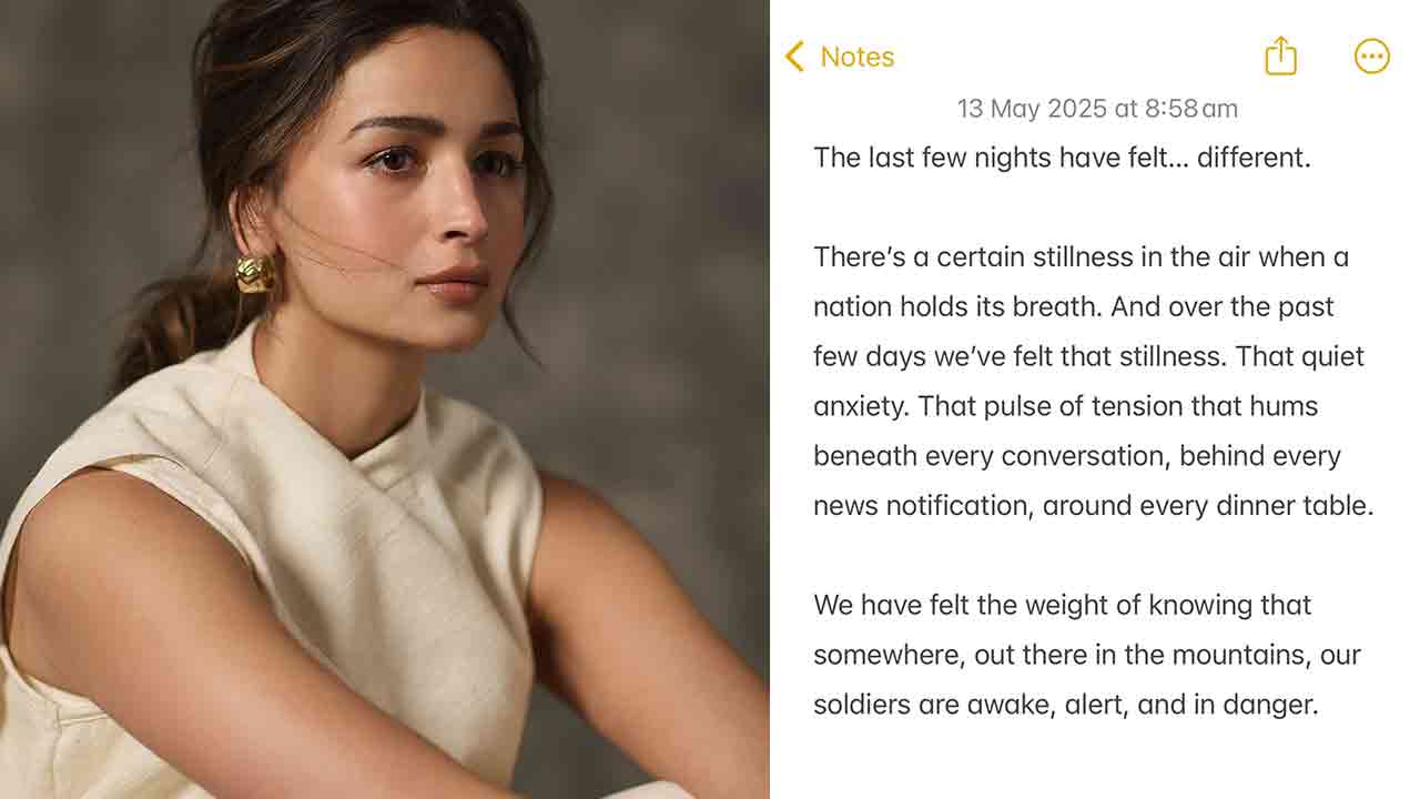 Alia Bhatt’s Emotional Tribute to Indian Soldiers Amid National Tensions