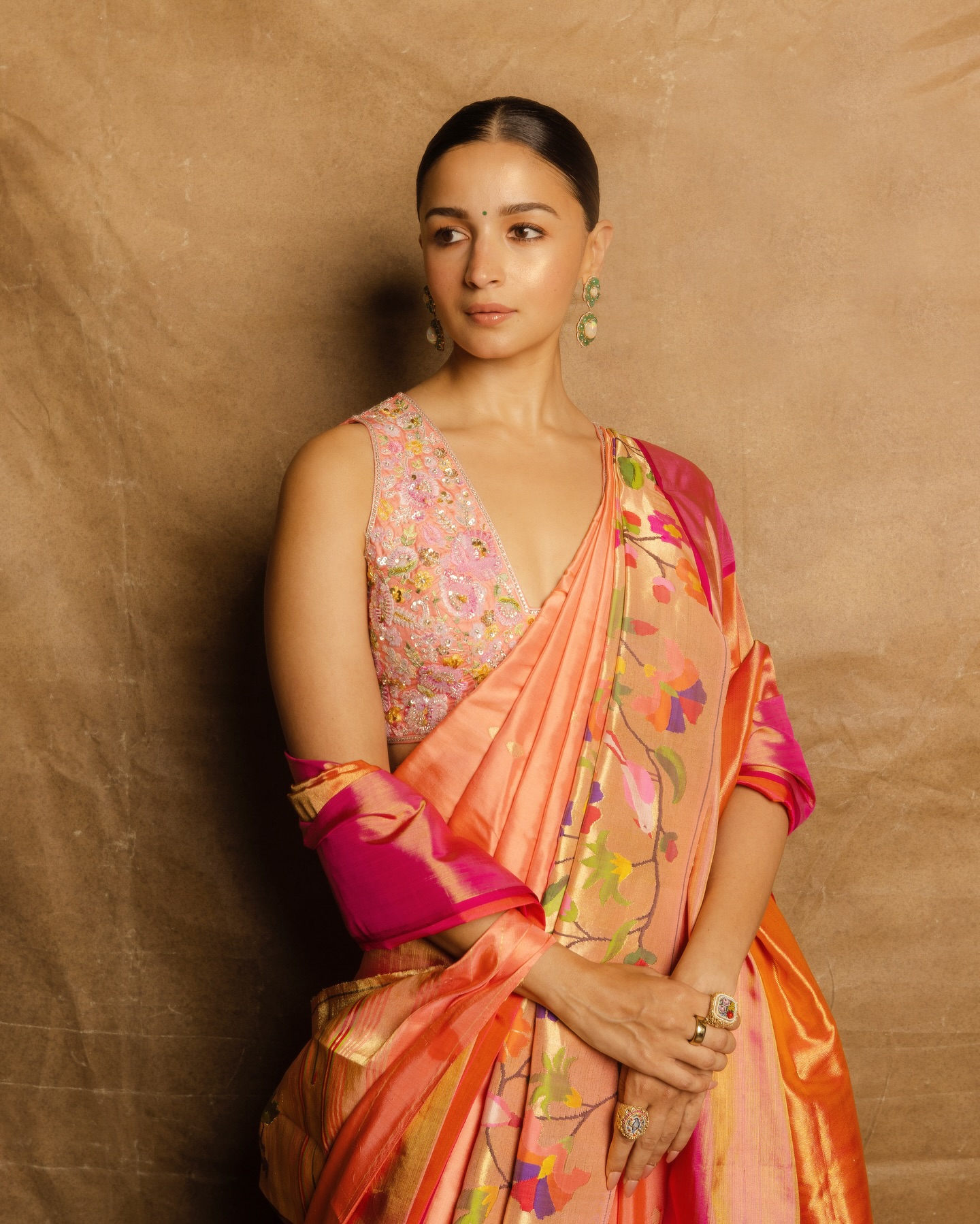 Alia Bhatt Slay Drapes Of Saree At WAVES 2025