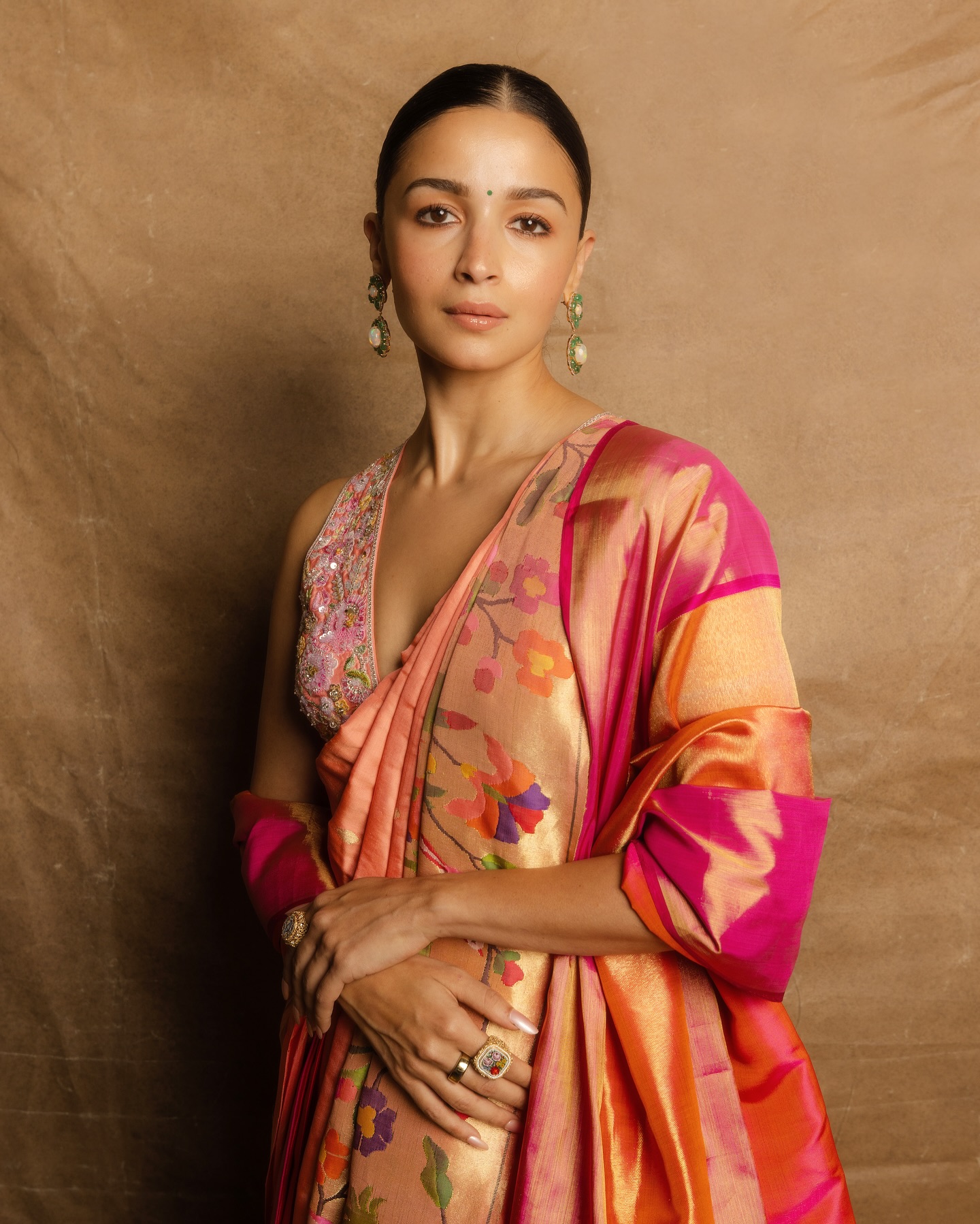 Alia Bhatt Slay Drapes Of Saree At WAVES 2025
