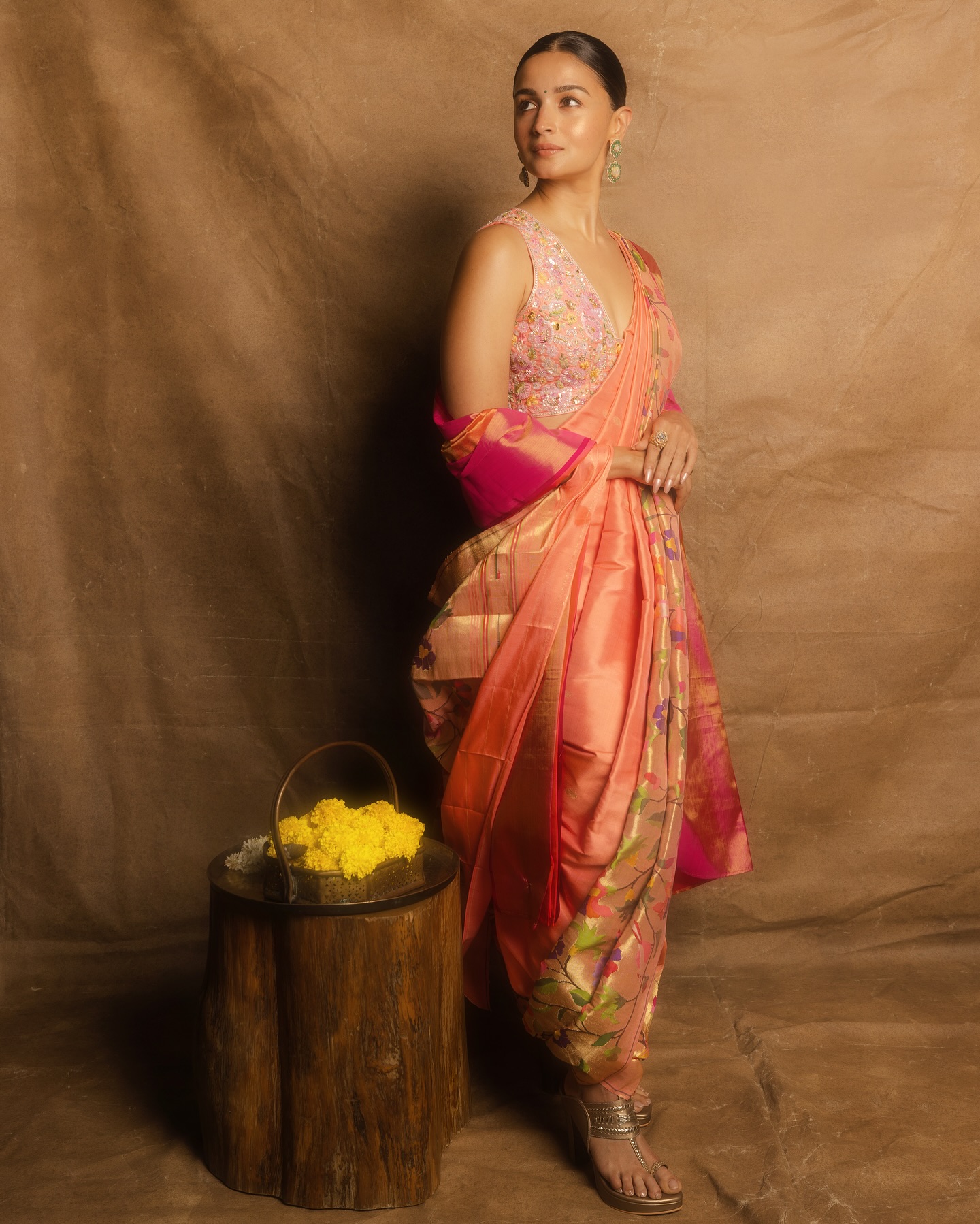 Alia Bhatt Slay Drapes Of Saree At WAVES 2025