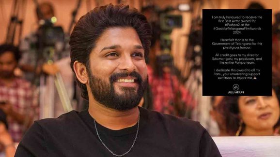 Allu Arjun reacts to Gaddar Awards 2025: What he said about his win