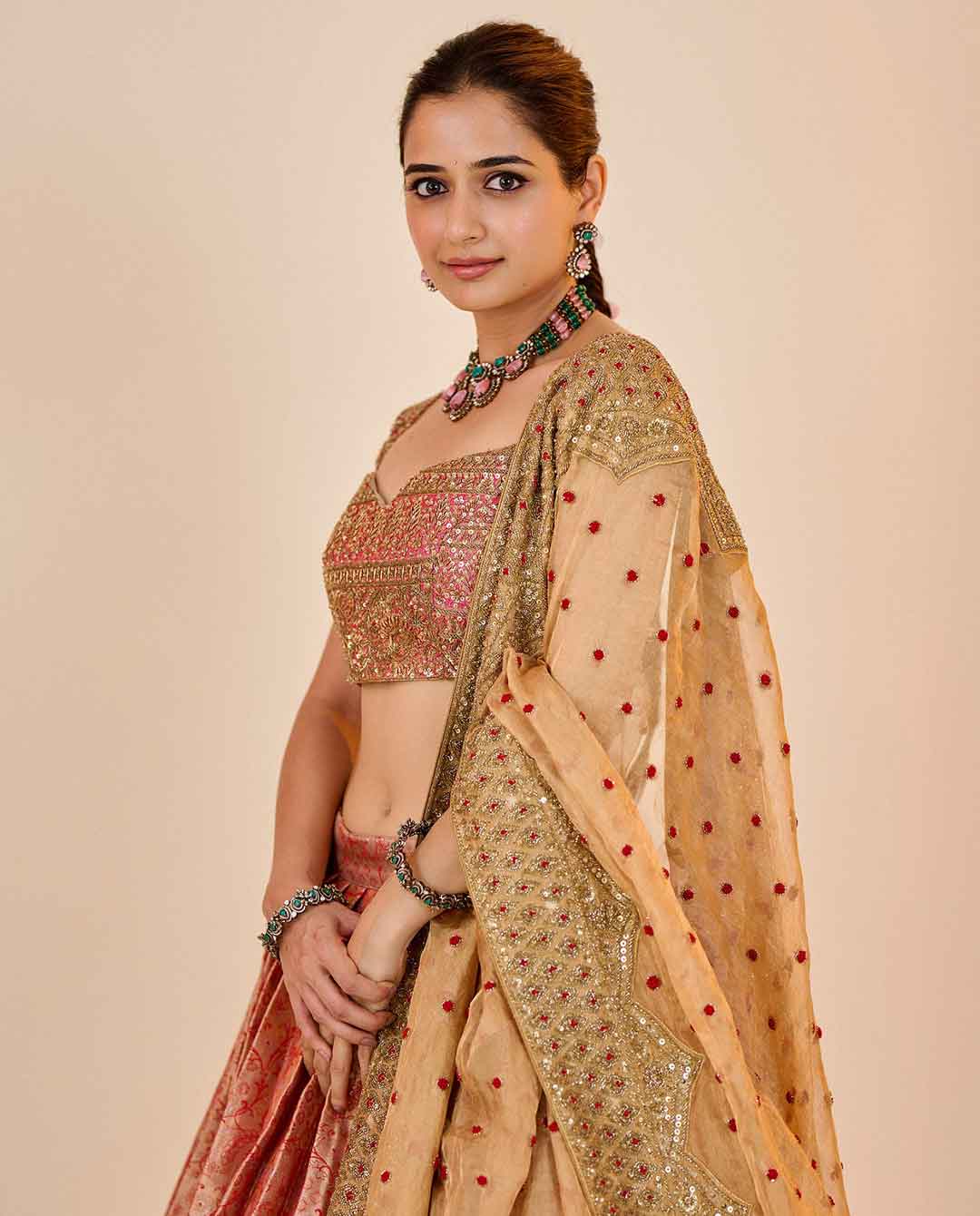 Ashika Ranganath Tops Lehenga Styles With Glamorous Look