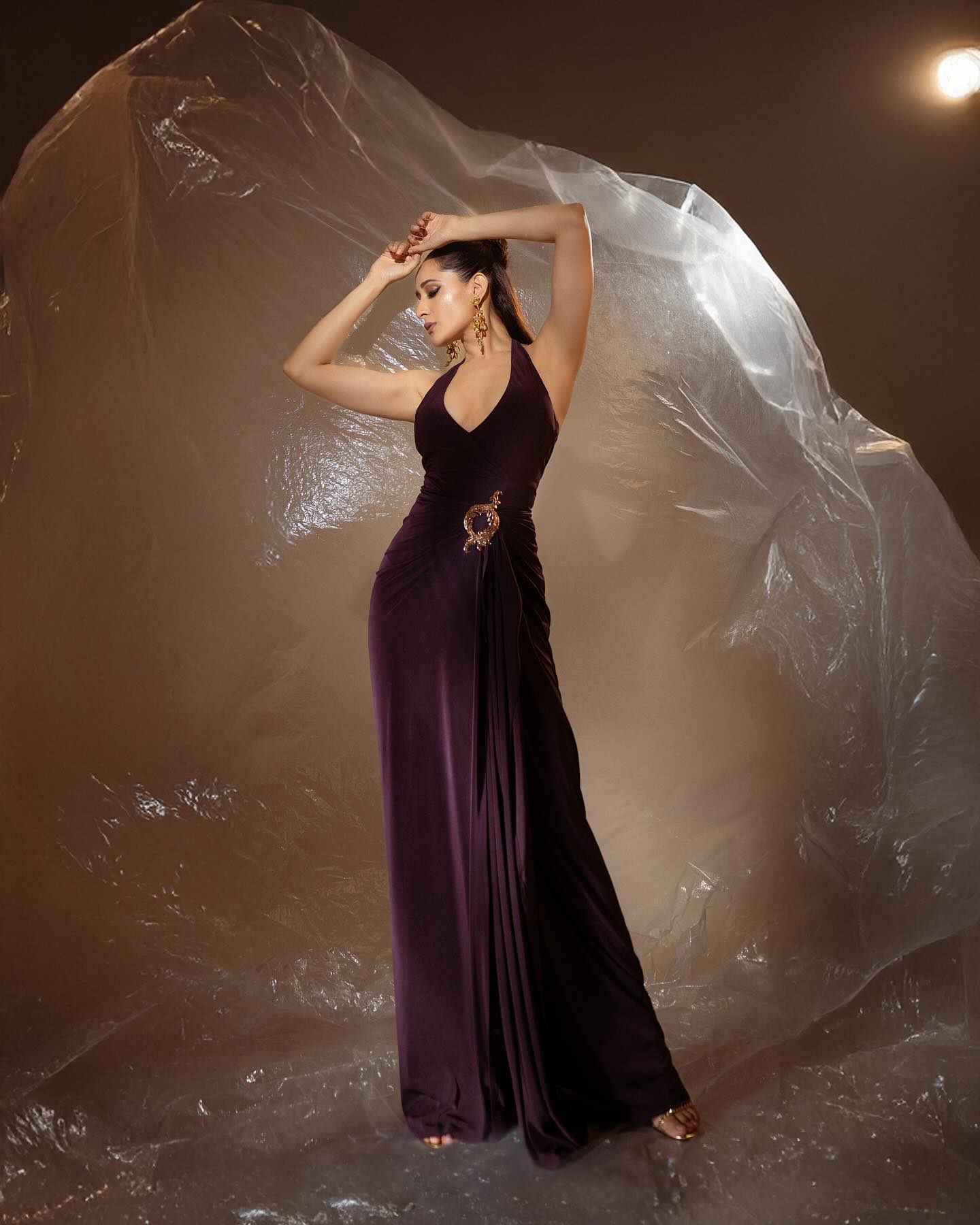 Pragya Jaiswal slays in dark purple like diva for special night