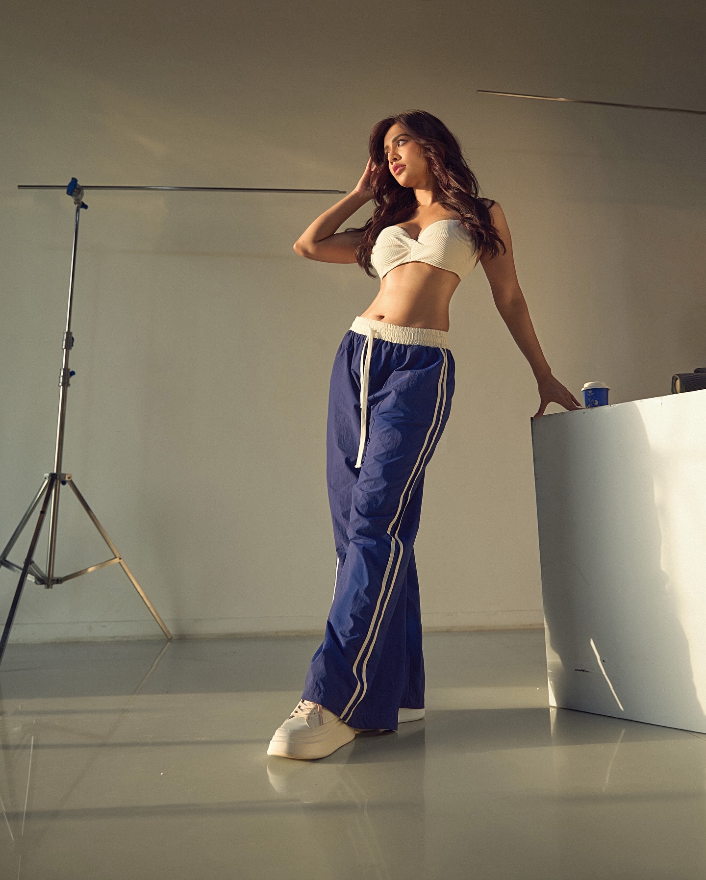 Nabha Natesh slays as casual hot chic: Rocking tracks like pro