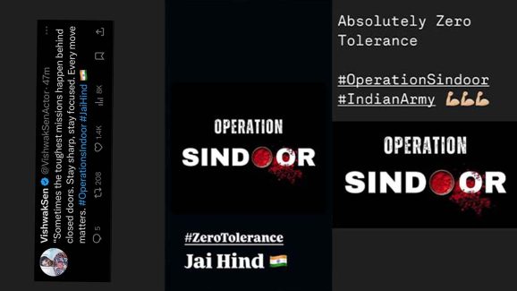 Tollywood Actors Stand by Indian Army on Operation Sindoor