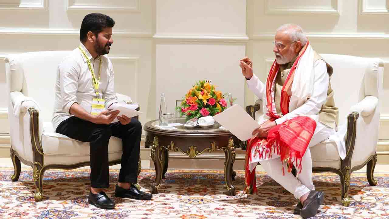 Revanth Reddy Meets PM Modi: Request Support for Ring Road & Metro Expansion