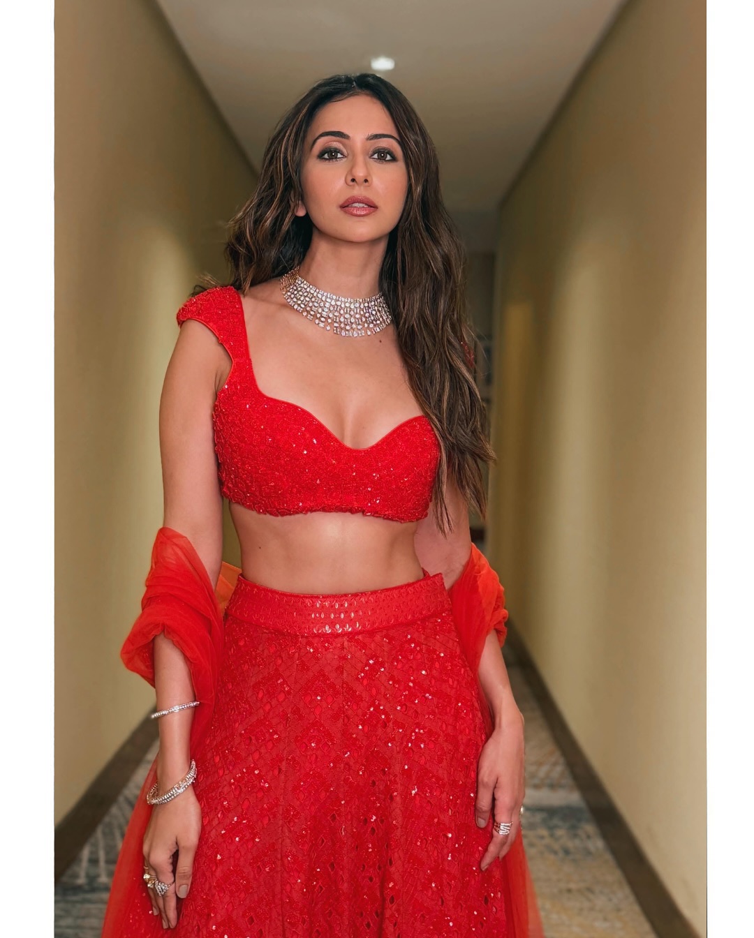 Rakul Preet Singh Flaunts Fiery Red Outfit: Style Goals