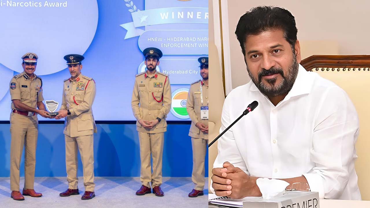 CM Revanth Reddy Applauds Hyderabad Narcotics Team’s Global success