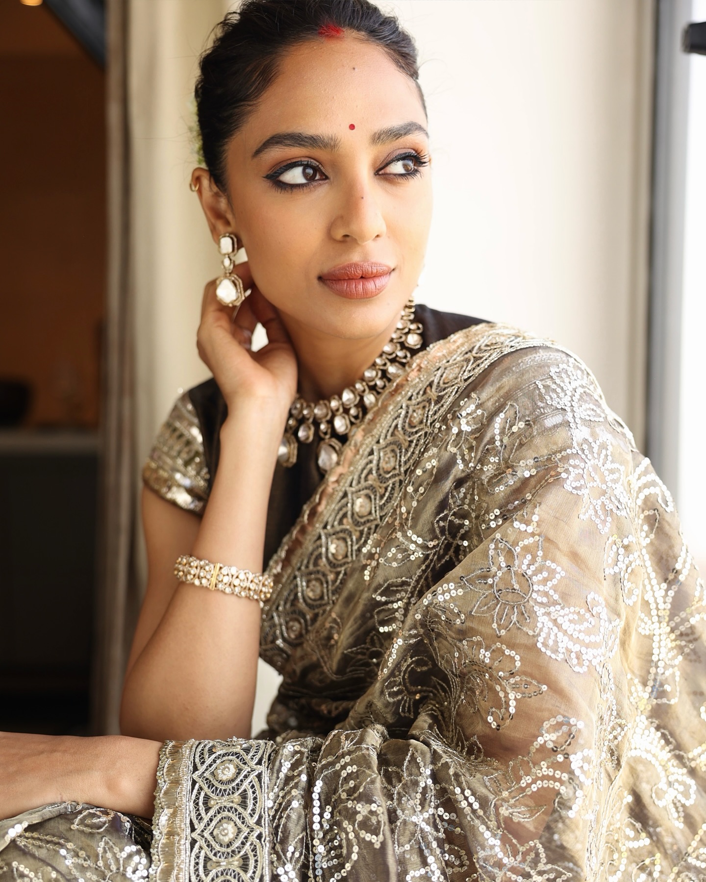 Sobhita Dhulipala Shines In Manish Malhotra Saree At WAVES 2025