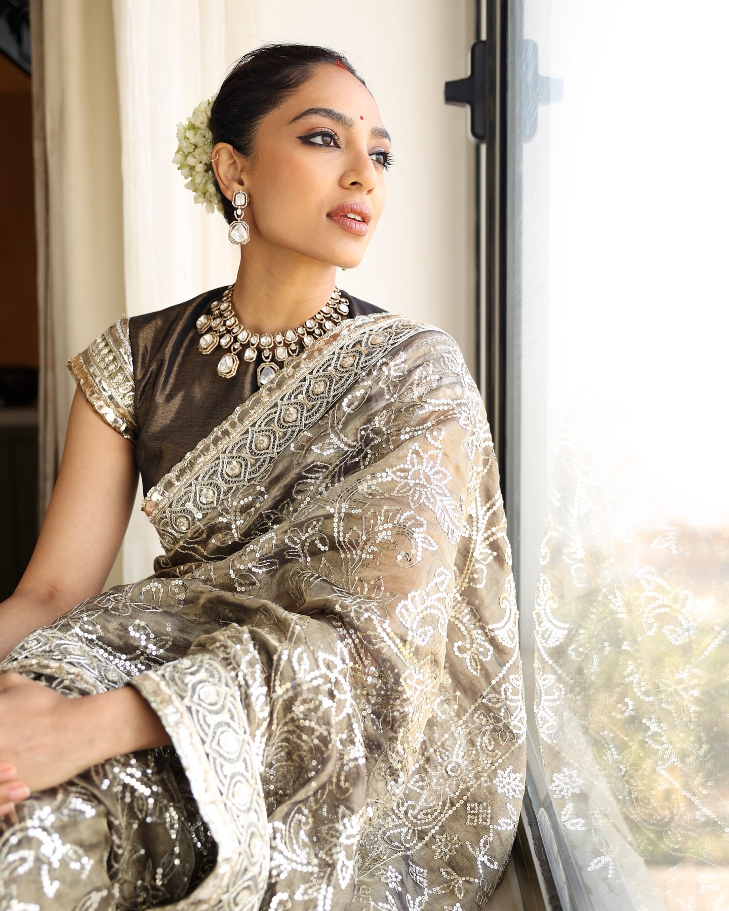 Sobhita Dhulipala Shines In Manish Malhotra Saree At WAVES 2025