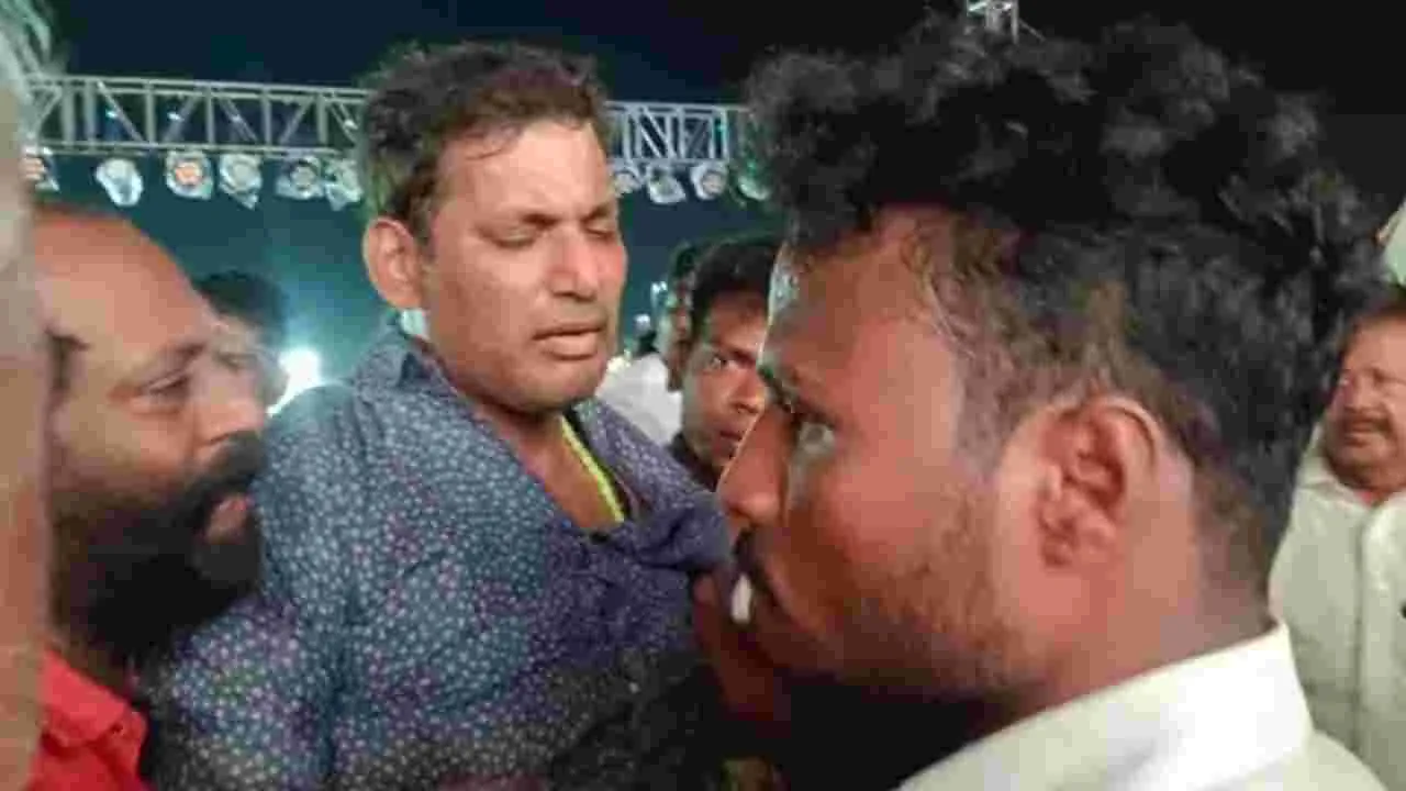 Actor Vishal Collapses On Stage During Event; Hospitalized