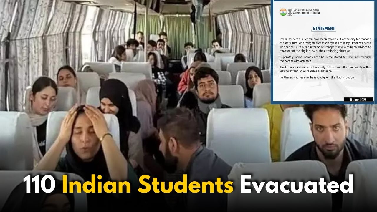 110 Indian Students Evacuated from Tehran, Amid Israel-Iran War
