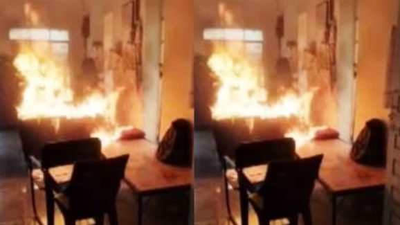 Walgaon Substation Fire: Power Outage Sparks Violent Attack by youth in Amravati