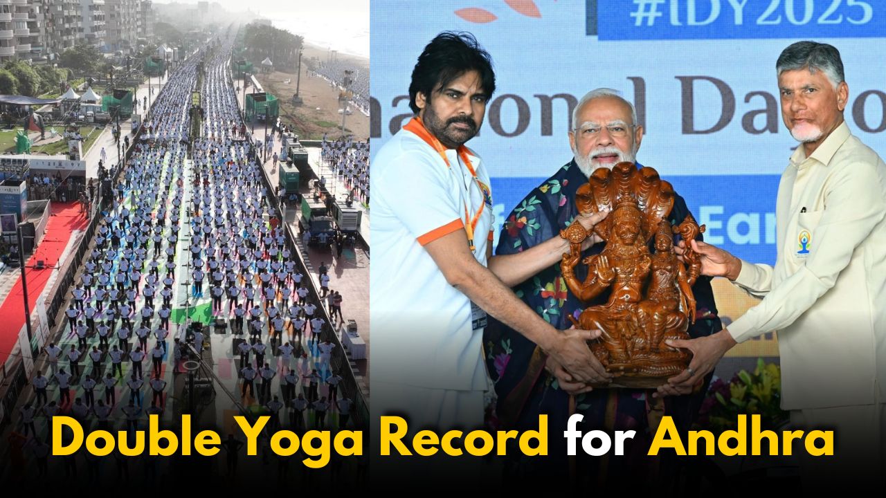 Andhra Sets Two World Records in Yoga and Surya Namaskaram