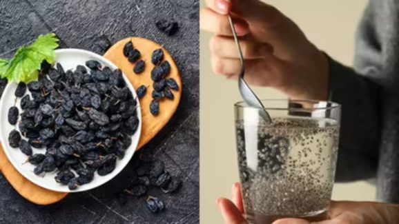 Chia Seeds and Black Raisins Soaked Water Benefits for Weight Loss