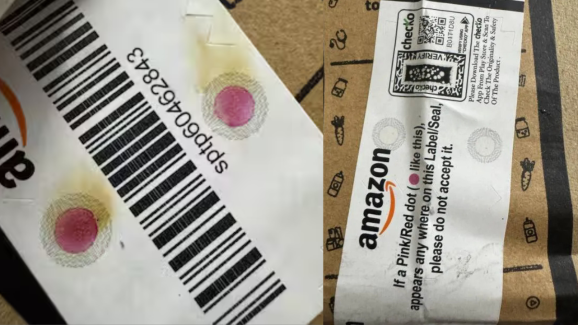 Spotted Pink Dots on Your Amazon Packages ? Reject It Immediately