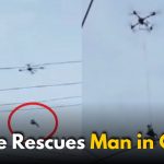Drone Rescues Man from Floodwaters, Video Goes Viral