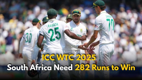 ICC WTC 2025: South Africa need 282 runs to win
