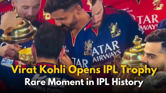 What’s Inside the IPL Trophy?: Kohli Peeks Inside the Trophy