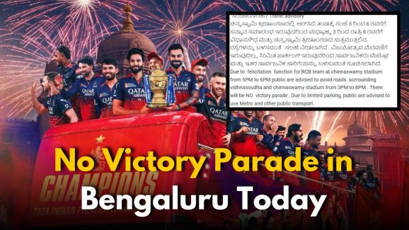 No Victory Parade for RCB in Bengaluru Today: Here’s Why