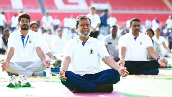 Gachibowli Stadium Stampede on Yoga Day Leaves One Fainted