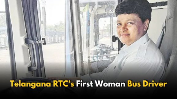 Telangana RTC Gets Its First Woman Bus Driver