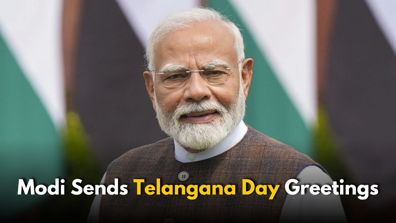 PM Modi Sends Greetings on Telangana Formation Day
