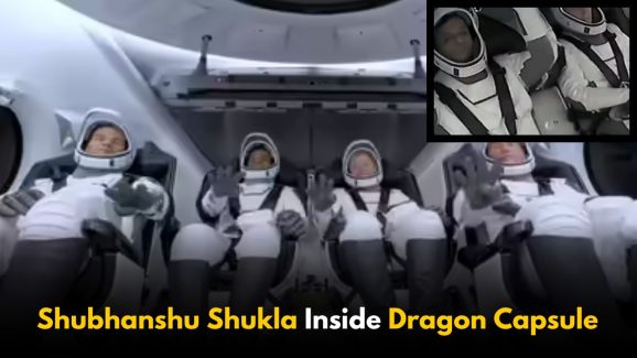 Shubhanshu Shukla’s First video inside SpaceX’s Dragon Capsule