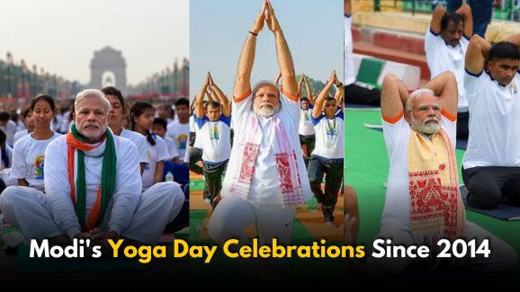 How PM Modi Has Led Yoga Day Celebrations Since 2014