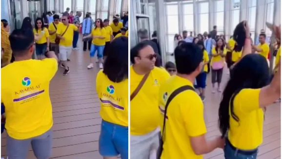Indian Tourists Slammed for Dancing Garba at Burj Khalifa
