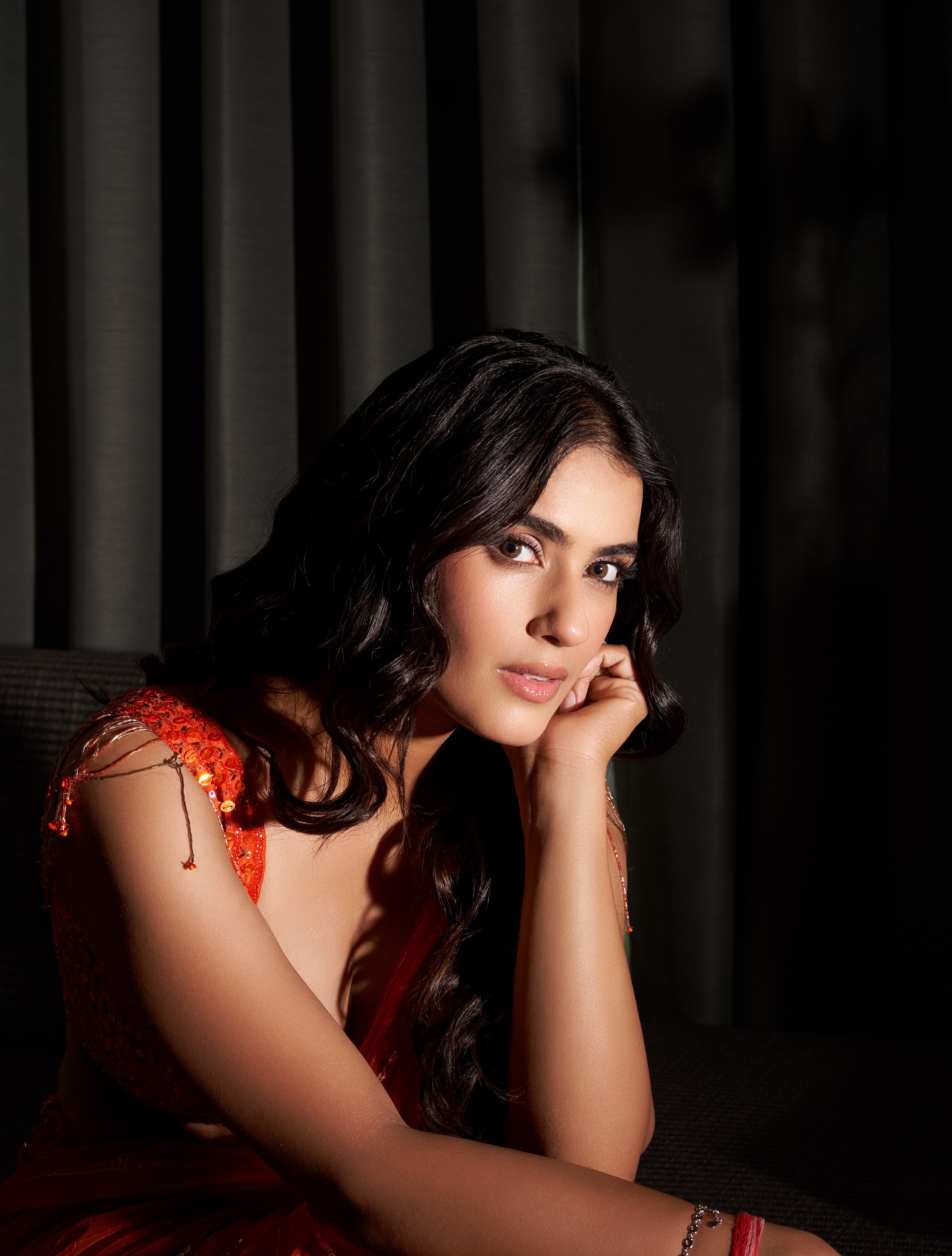Kavya Thapar’s Bold Orange Saree Look Goes Viral: See Pics
