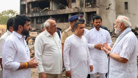 PM Modi Visits Ahmedabad Crash Site of Air India: Meets Hospital-Injured