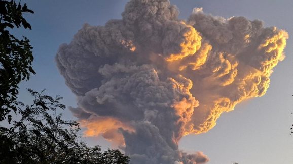 Mount Lewotobi Erupts, Sends Ash Plume 11km High