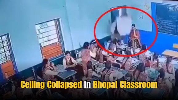 Student Injured After Ceiling Collapses in Bhopal Classroom
