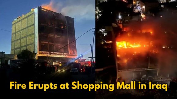 Massive Fire Erupts at Shopping Mall in Iraq