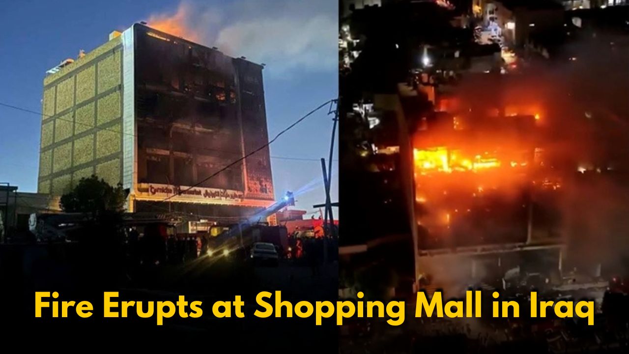 Massive Fire Erupts at Shopping Mall in Iraq
