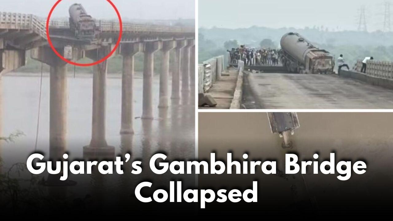 Gambhira Bridge Collapses in Gujarat: Vehicles Plunge into River