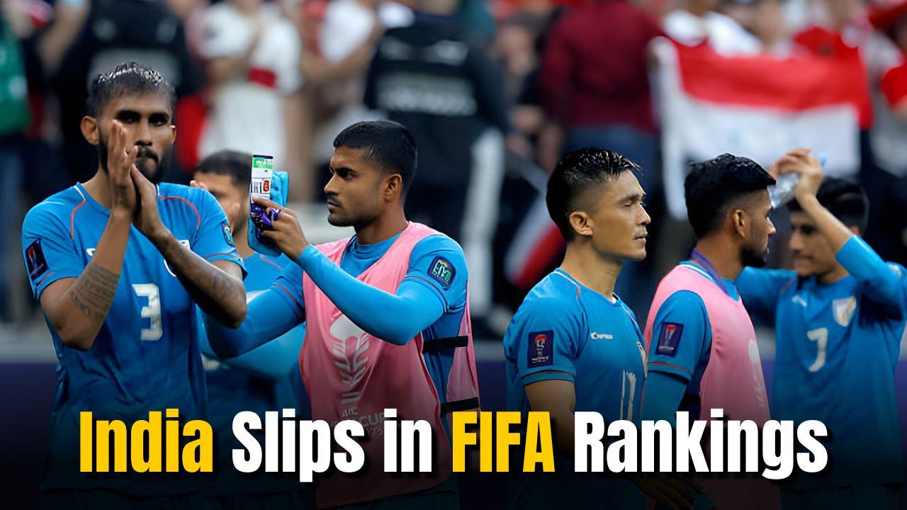 India Slips in FIFA Rankings, Argentina Stays No.1