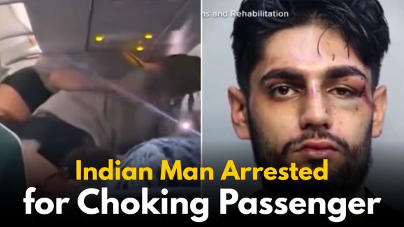 Indian Man Arrested for Choking Passenger Mid-Air on US Flight