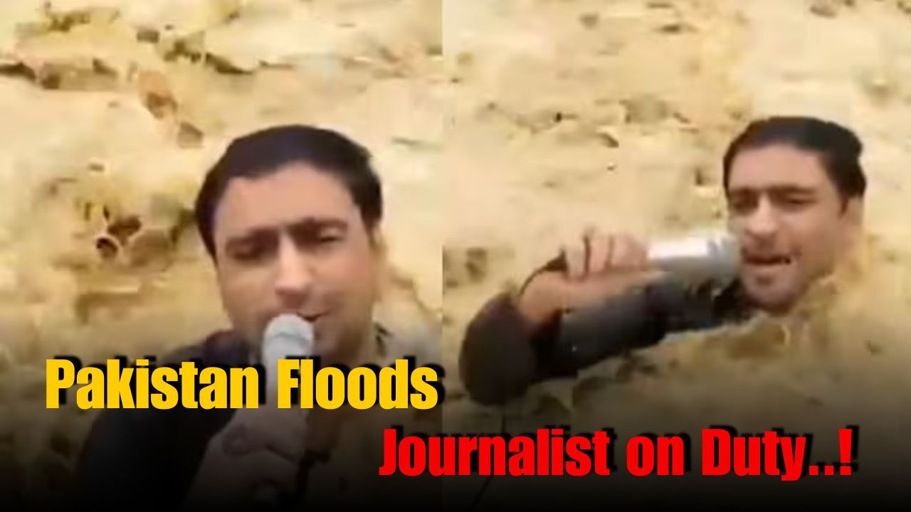 Journalist Washed Away While Covering Pakistan Floods