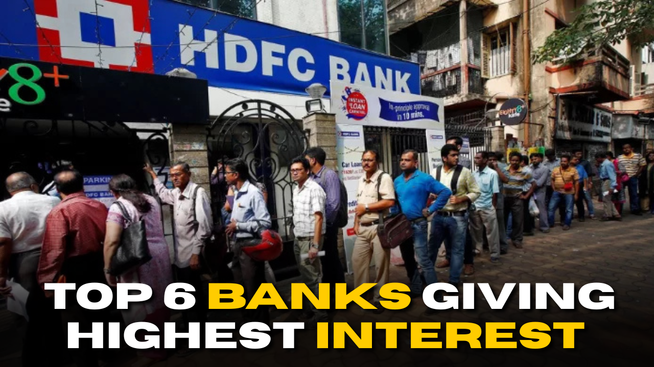 Top 6 Banks Giving Highest Interest on Fixed Deposits in India