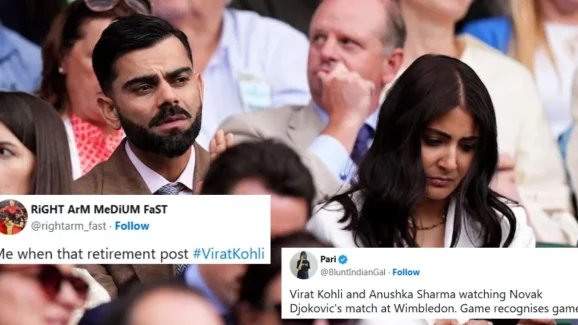 Anushka-Virat ‘s Wimbledon Appearance Sparks Online Debate