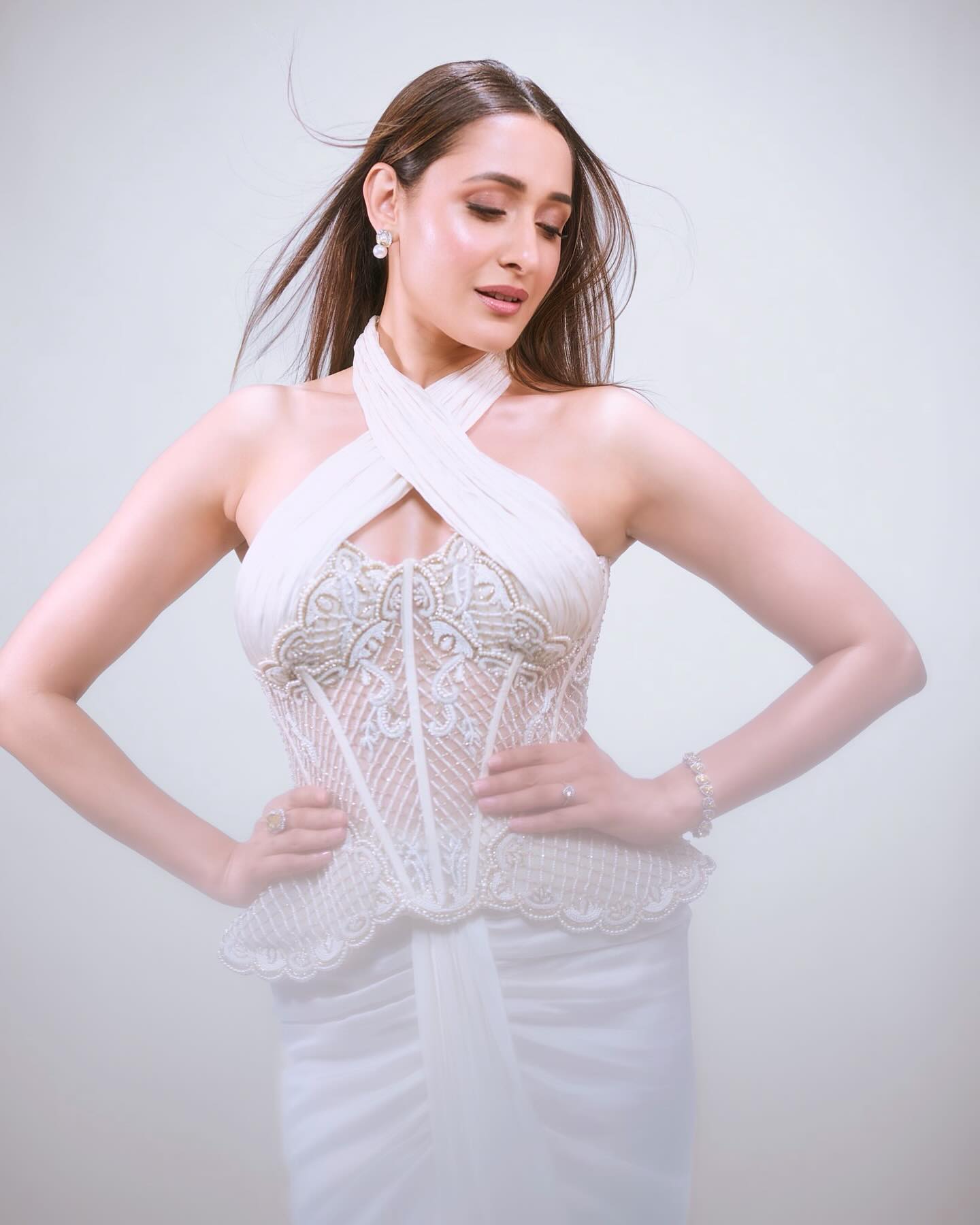Pragya Jaiswal Looks Dreamy in All-White Angelic Look