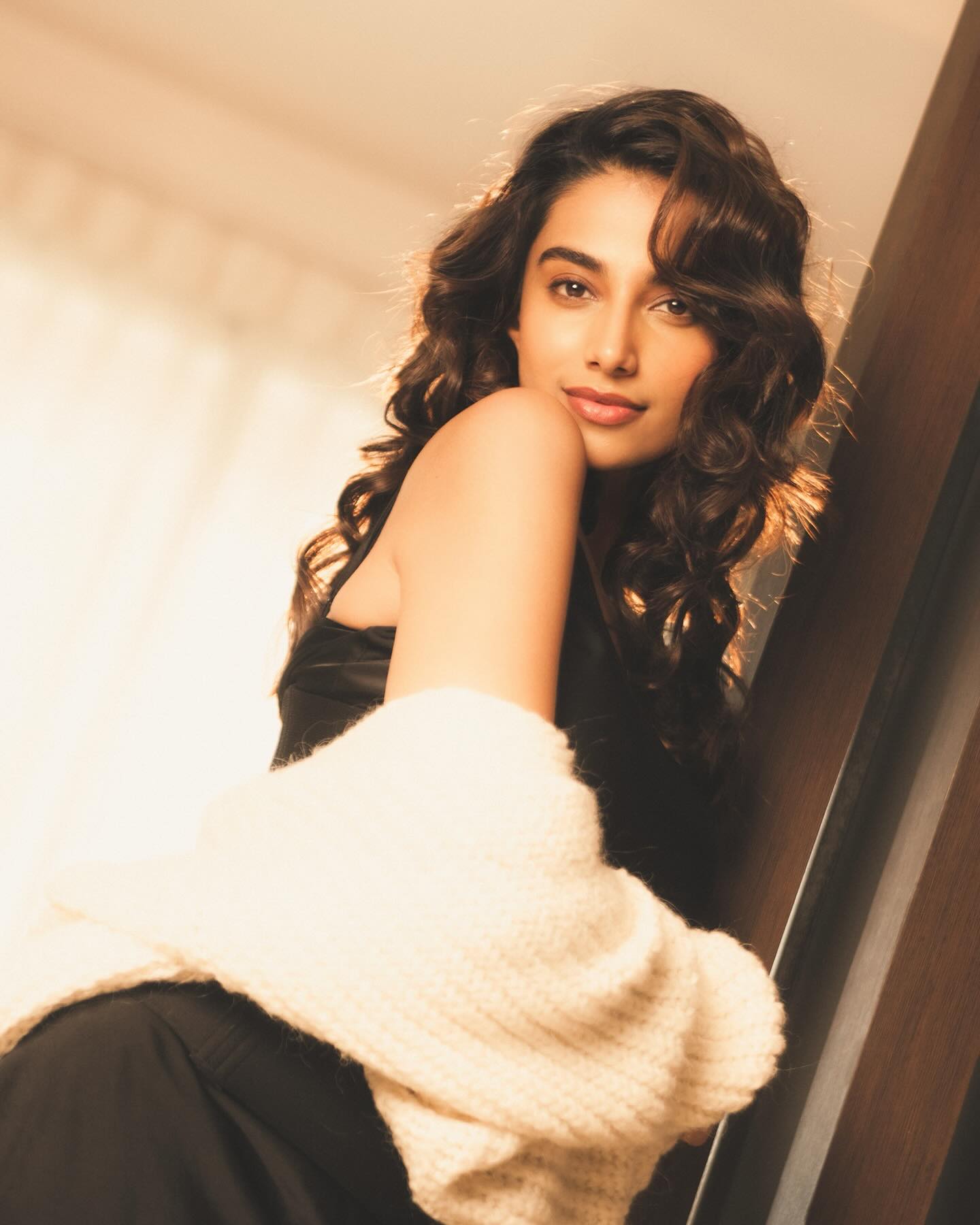 Meenakshi Choudhary Serves Glamour Goals in Sleek Black Mini Dress
