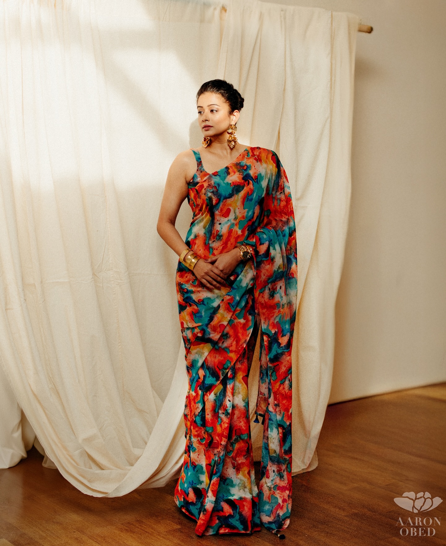 Priyamani Slays in Saree Celebrating her series Good Wife Success