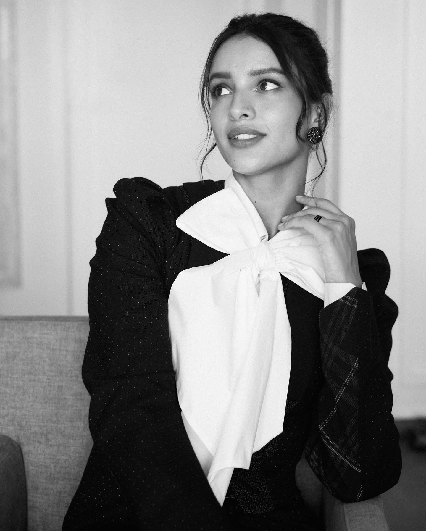 Tripti Dimri Turns Heads in Monochrome Look Ahead of Dhadak 2 Release