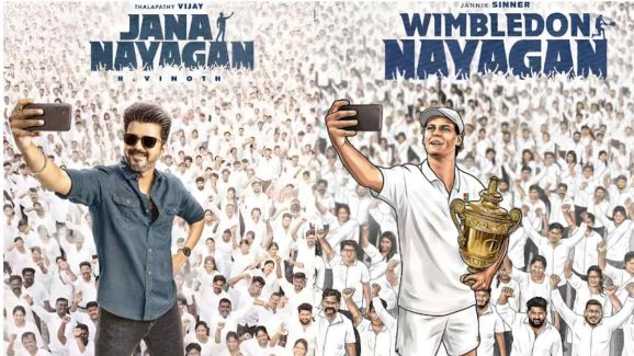 Thalapathy Vijay Breaks Into Wimbledon 2025 -Tennis Meets Tamil Cinema in Viral Crossover