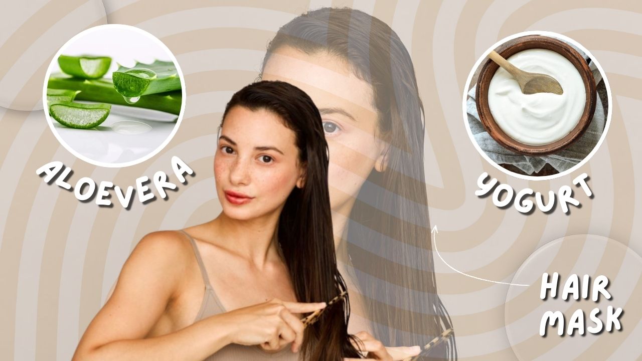 Aloe Vera and Yogurt Hair Mask for Thick, Shiny Hair