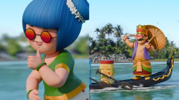 Amul Girl Promotes Aura Farming in Onam Special Ad